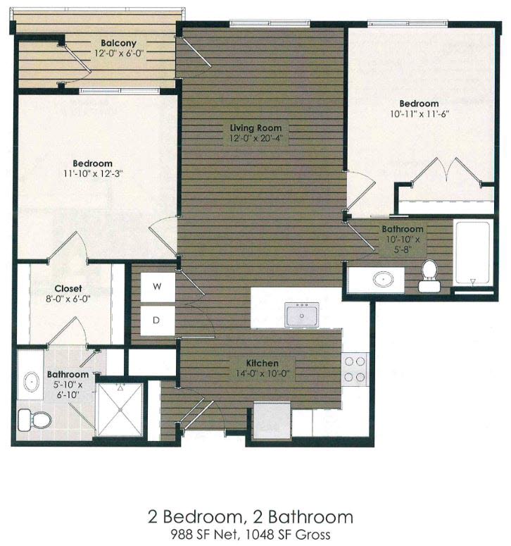 2 Bedroom - Doyle