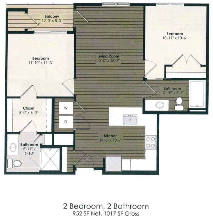 2 Bedroom - Twain