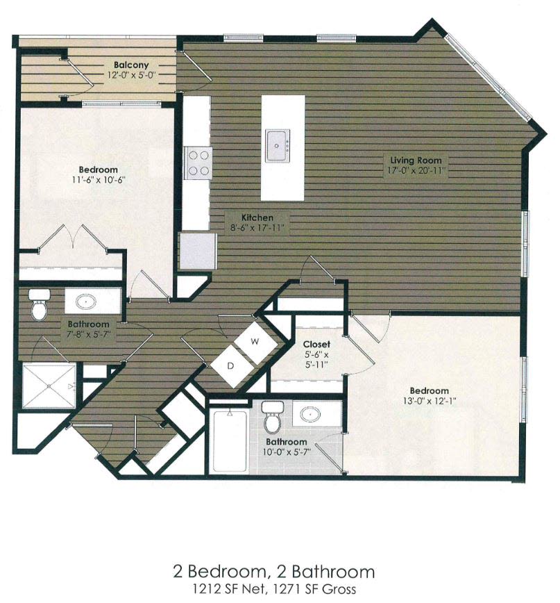 2 Bedroom - Hawthorne