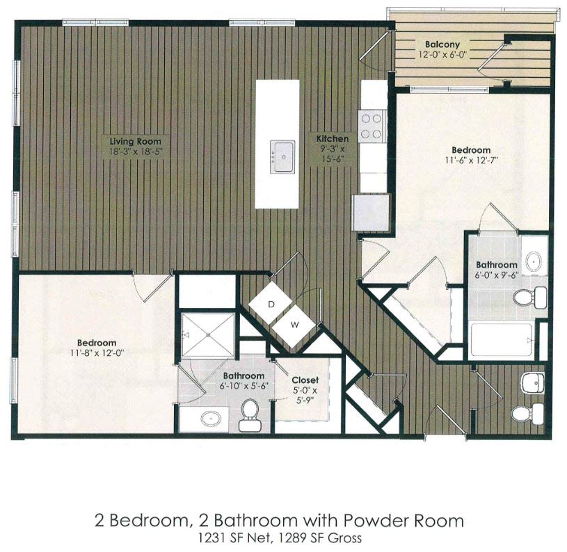 2 Bedroom - Stevenson