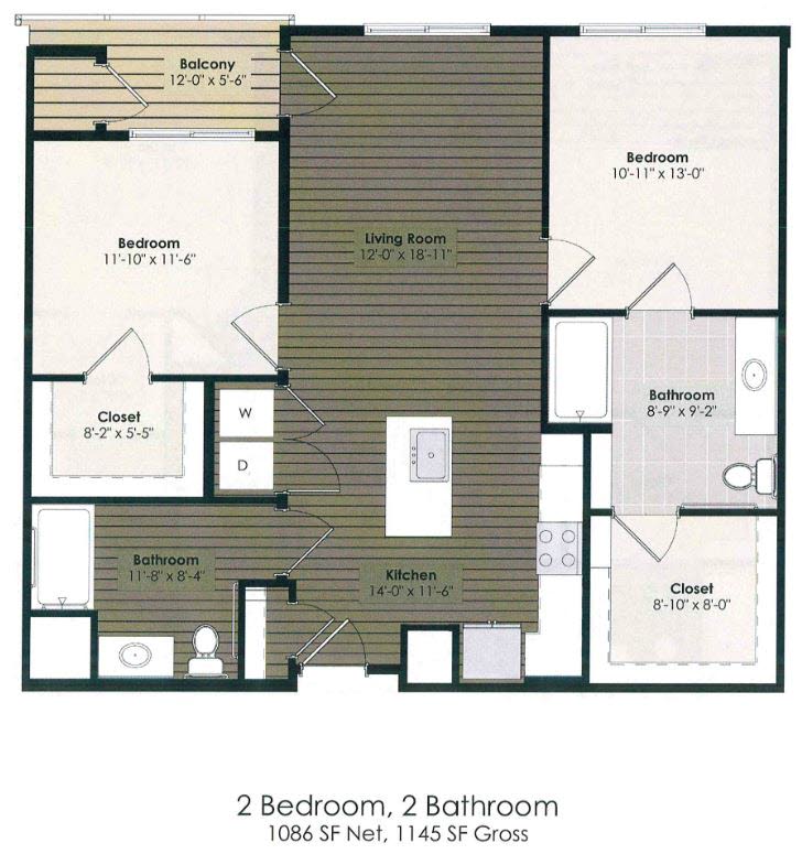 2 Bedroom - Leroux